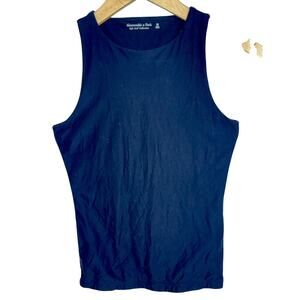 Abercrombie & Fitch Soft AF Black Sleeveless Crew Neck Tank Top Womens Size XS